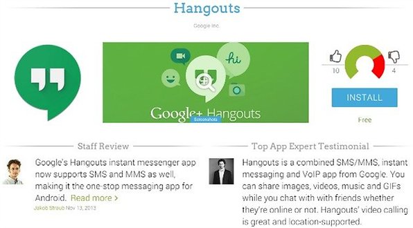 google hangouts video test