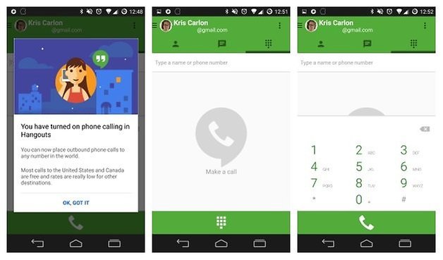 google hangouts voicemail