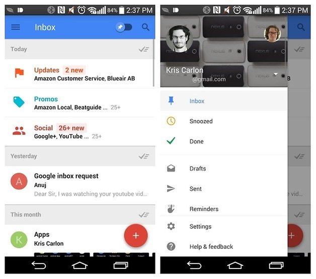 AndroidPIT Inbox By Gmail Kris