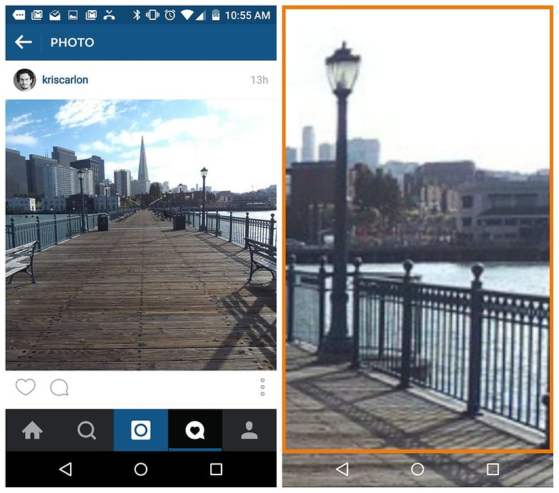 AndroidPIT Instagram zoom into photo