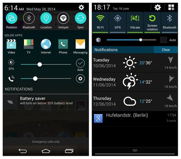AndroidPIT LG G3 Note3 Notifications