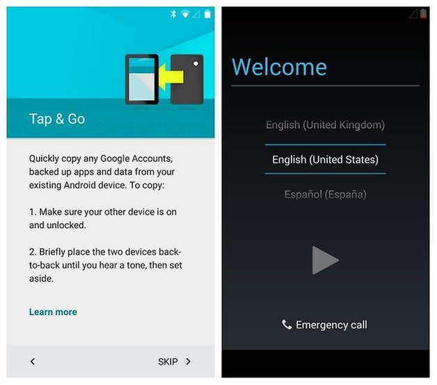 AndroidPIT Lollipop KitKat setup