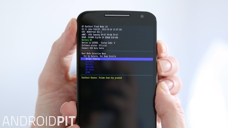 AndroidPIT Moto X 2014 Fastboot