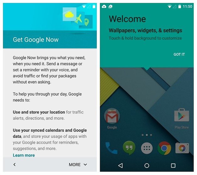 AndroidPIT Nexus 5 Android 5 Lollipop Настройка главного экрана Google Now