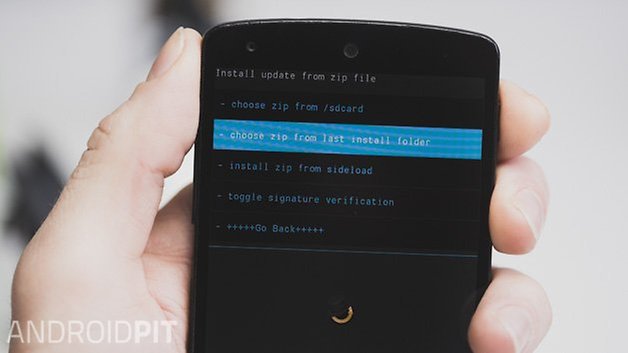 AndroidPIT Nexus 5 CWM выберите zip