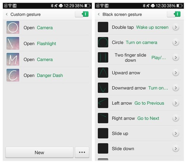 AndroidPIT Oppo Find7a Gestures
