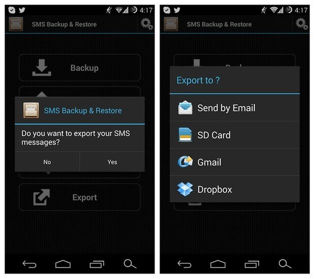 AndroidPIT SMS Backup 2