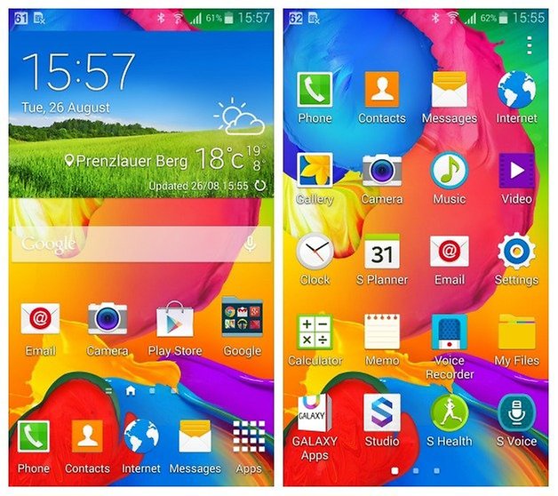 AndroidPIT Samsung Galaxy S5 Mini Homescreen App Drawer