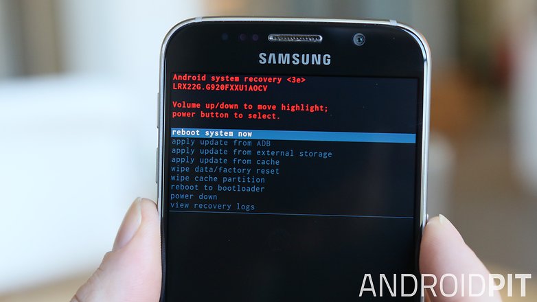 AndroidPIT Samsung Galaxy S6 recovery mode система перезагрузки