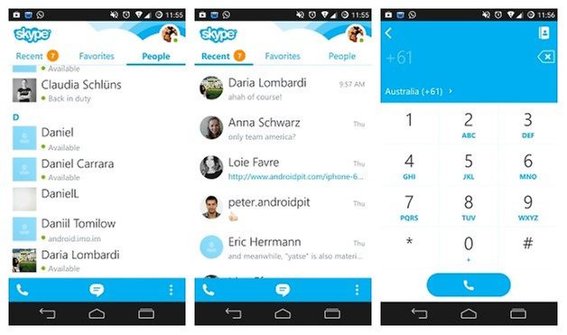 Android Skype tracker