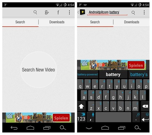AndroidPIT Videoder Search