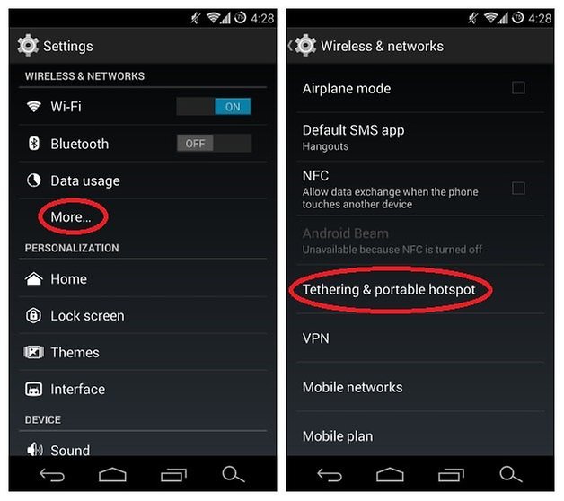 AndroidPIT WiFi HotSpot Edit w628