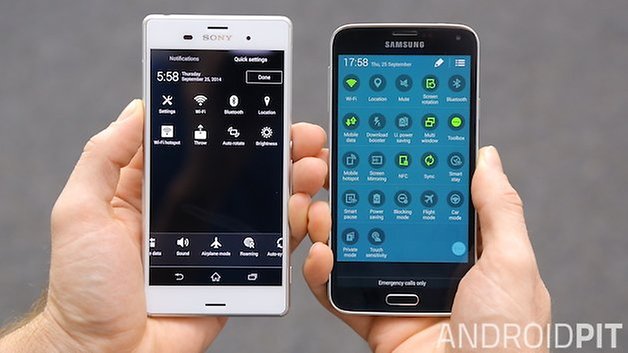 Sony Xperia Z3 vs Samsung Galaxy S5: same same but ...