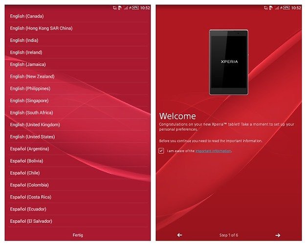 AndroidPIT Xperia Z3 Tablet Compact Setup 1