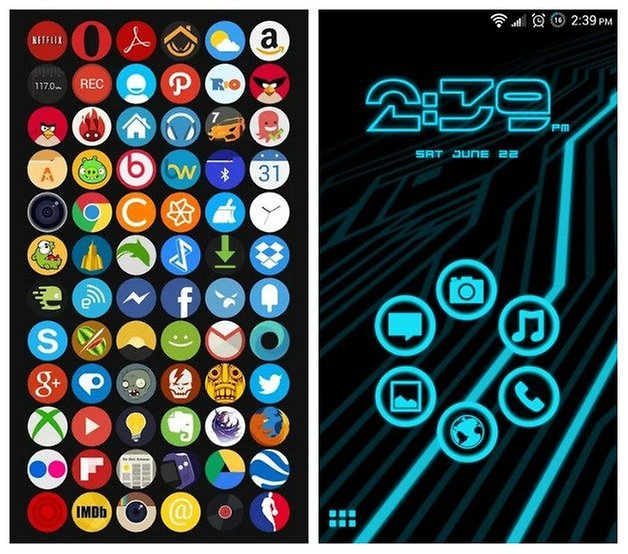 AndroidPIT0Coconut Legacy Neon Themes