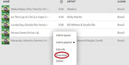 can you download music from google play