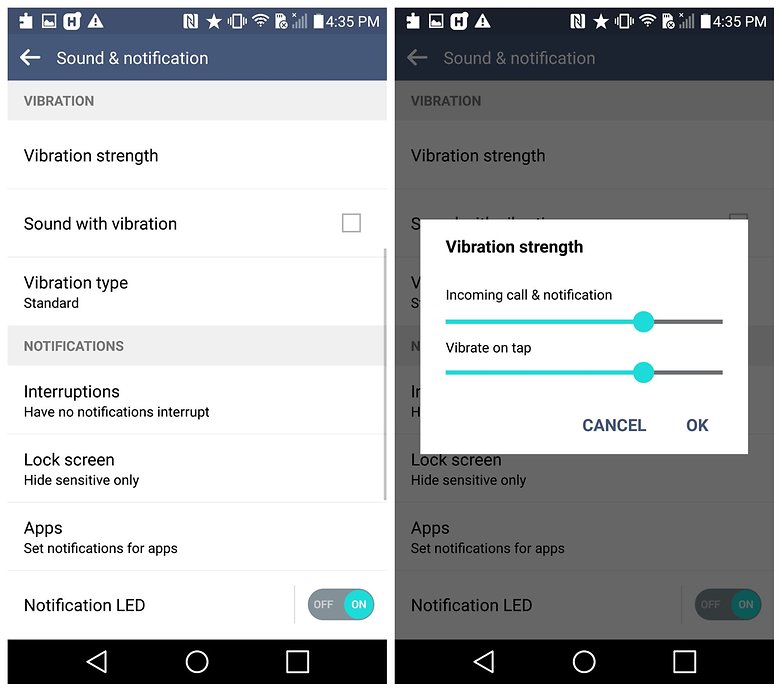 AndroidPIT LG G4 Lollipop vibration
