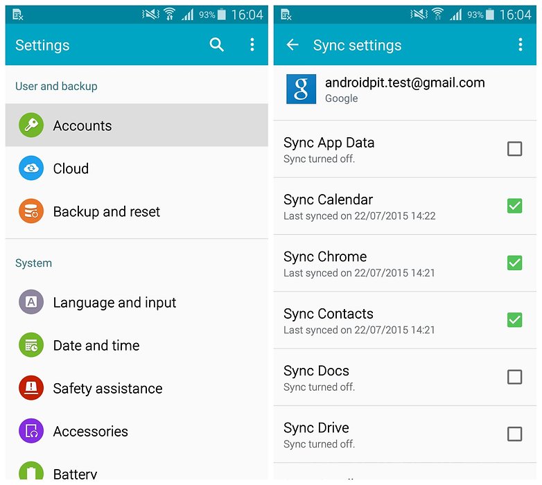 google calendar cannot sync with samsung kies galaxy s5