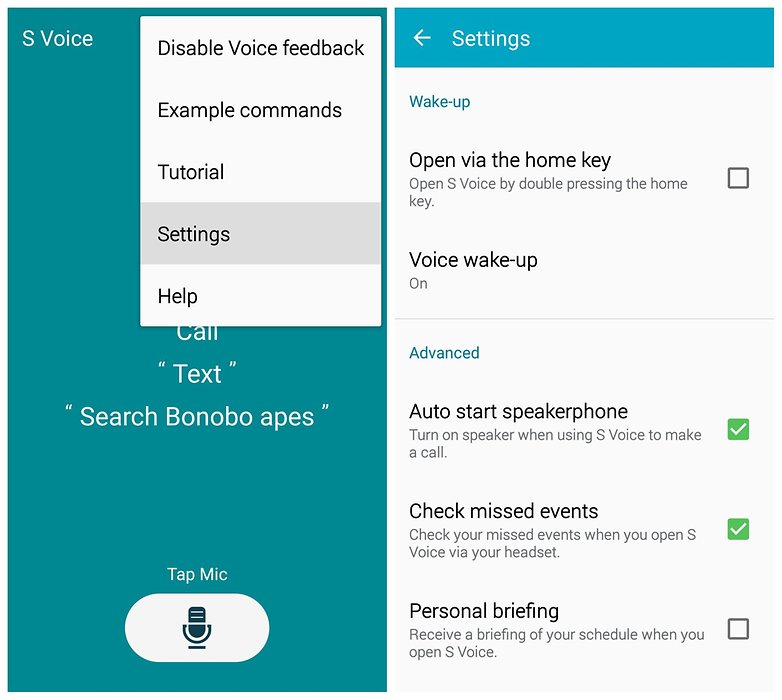 AndroidPIT Samsung Galaxy S5 TouchWiz отключить голосовой ярлык
