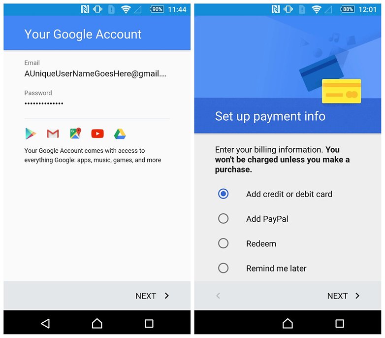 AndroidPIT Создать новую сводную кредитную карту аккаунта Google