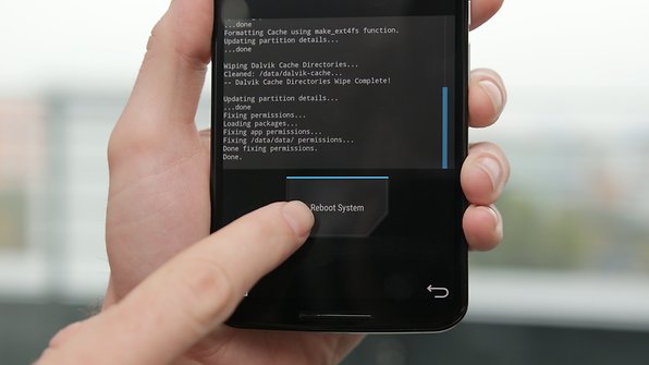 AndroidPIT Nexus 6 TWRP reboot system