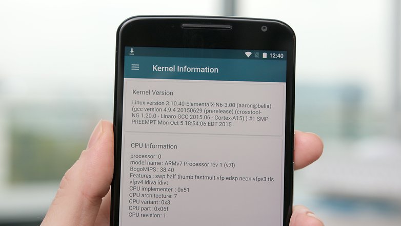 Информация о процессоре Nexus 6