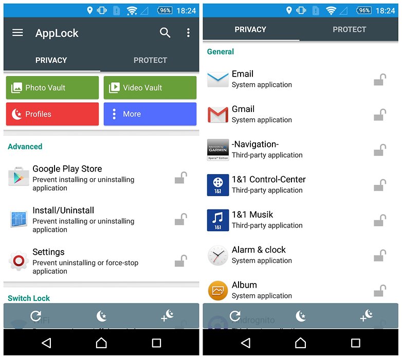 AndroidPIT vault apps app lock