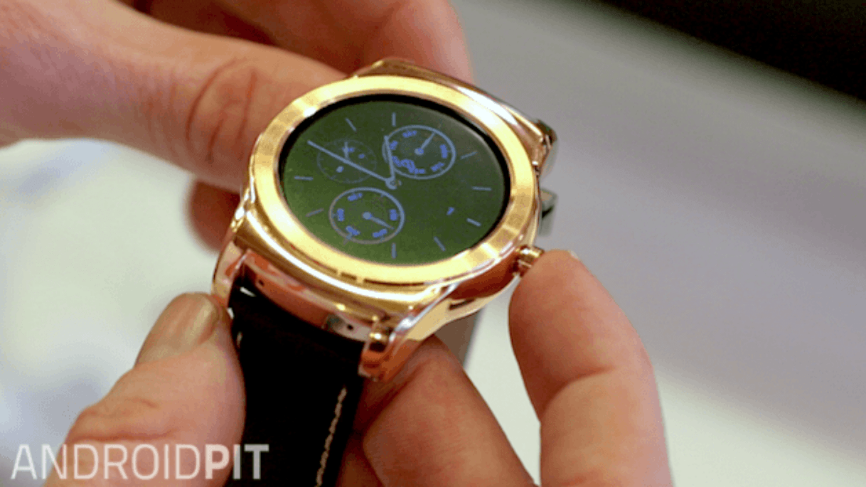 lg watch urbane gold