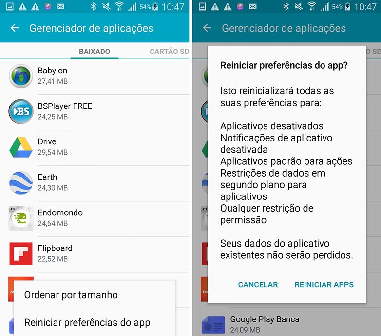 Galaxy S4 aplicativos