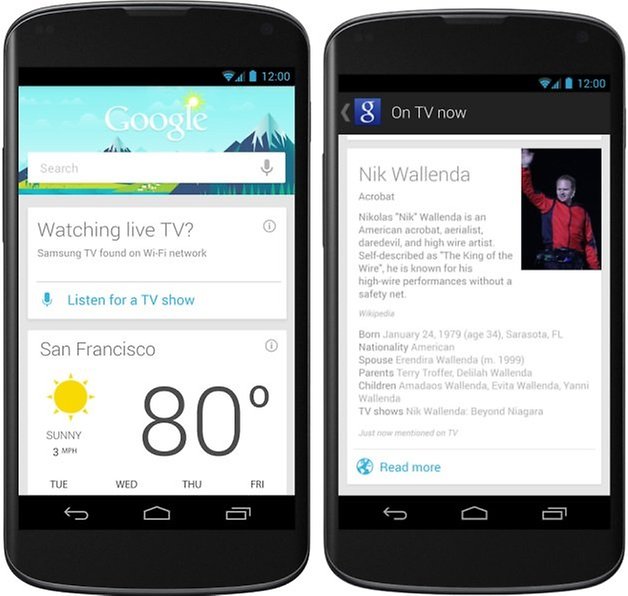 Google Now TV Cards