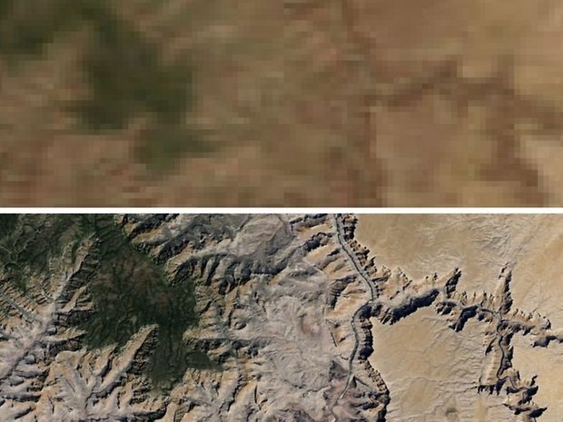 Google earth resolution