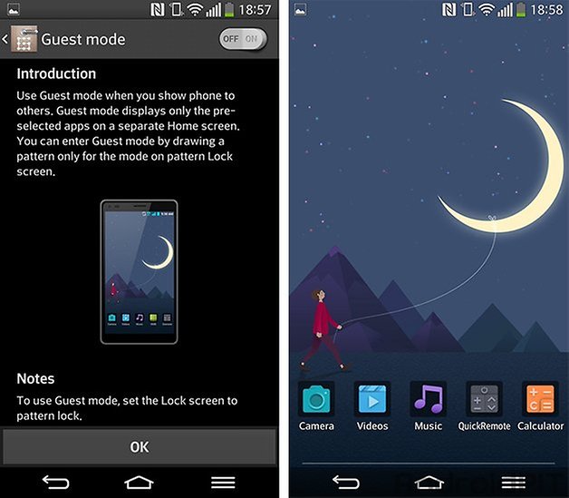 Lg g flex modo convidado