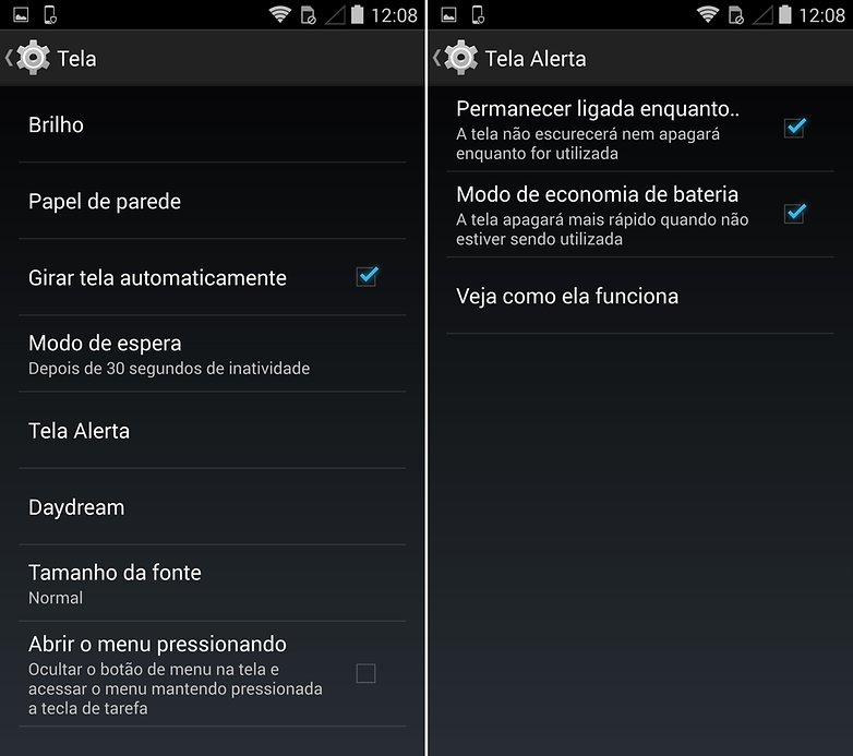 Moto Maxx tela alerta