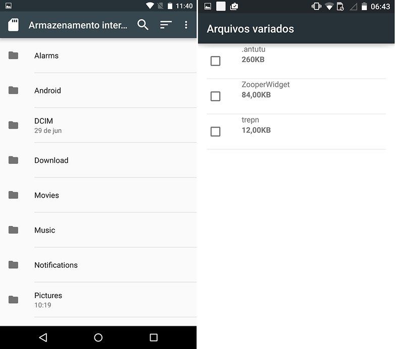 androidmarmazenamento