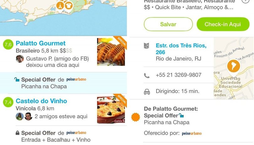 Peixe Urbano e Foursquare fecham parceria para vender pelo app