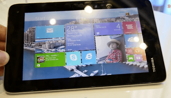 Toshiba anuncia Tablet de 7'' com Windows 8.1