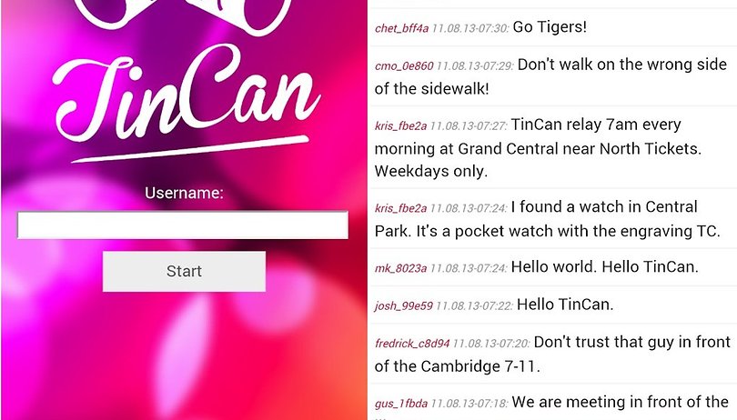 Tin Can: app permite troca de mensagens sem conexão com internet
