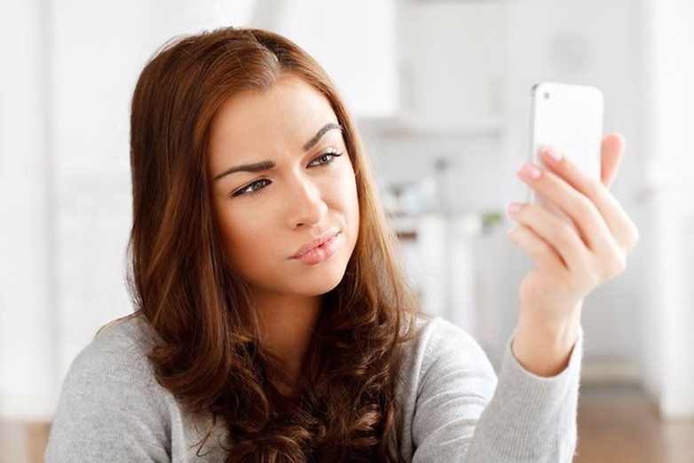 woman iphone