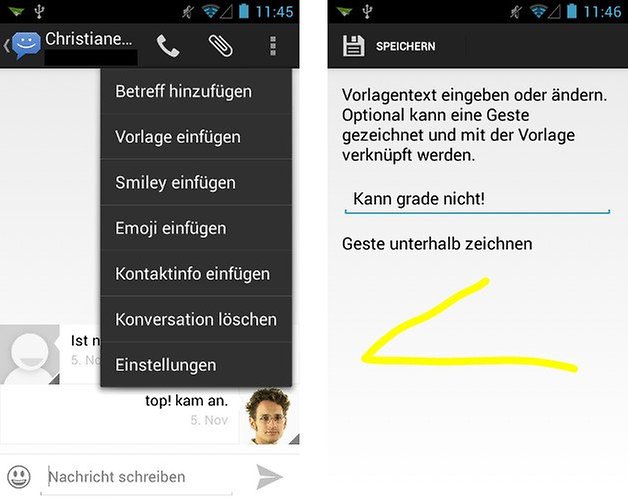 8sms app screenshot vorlagen 01