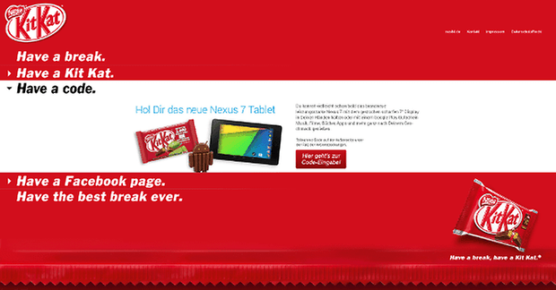 Android 4 4 KitKat Gutscheincodes screenshot