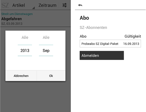 SZ Digital App screenshot 03