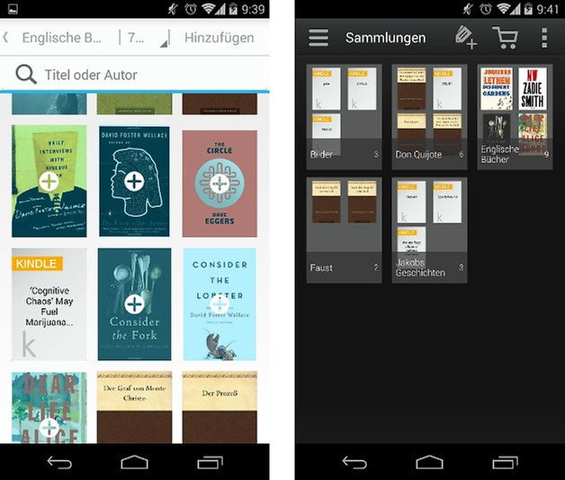 amazon kindle app sammlungen screenshot 02