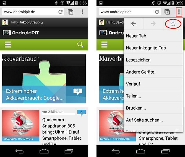 Lesezeichen Android Aufrufen Lesezeichen Android Aufrufen