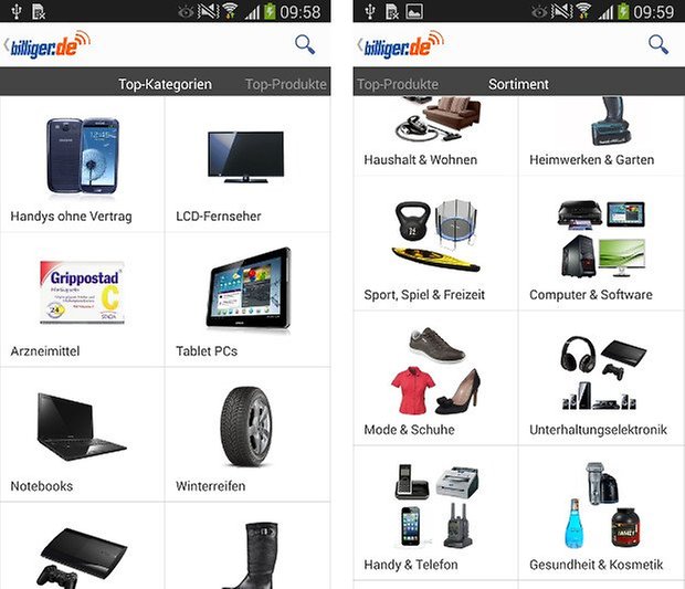 app billiger de screenshot 03