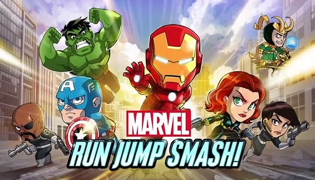 Escolha seu próprio super-herói da Marvel em Run Jump Smash!