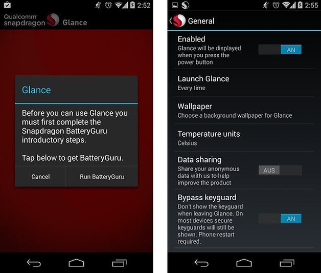 app snapdragon glance screenshot 02