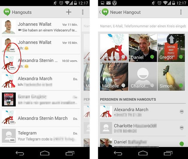 google hangouts screenshot screens 06
