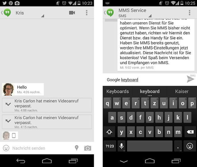 google keyboard hangouts screenshot