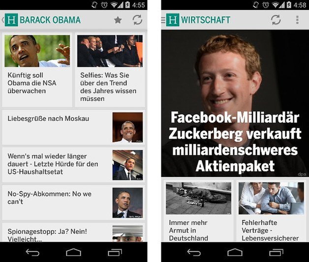 huffington post app screenshot 01
