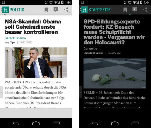 huffington post app screenshot 02